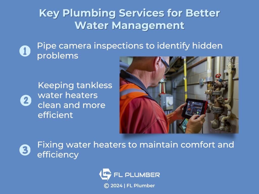 Callout 2: high-tech plumbing inspection- 3 key plumbing services for better water management.