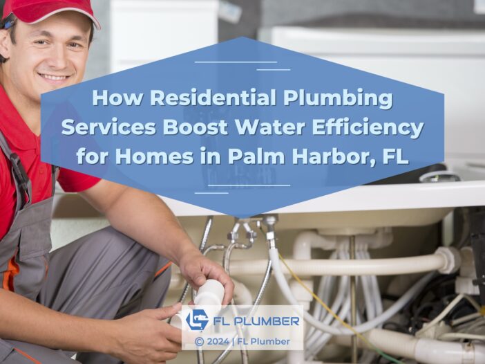 Featured: Plumber repairing jetted bathtub- How Residential Plumbing Services Boost Water Efficiency for Homes in Palm Harbor, FL.