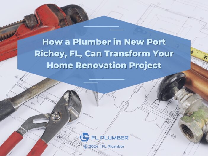 Featured: Bathroom plumbing renovation blueprint, tools- How a plumber in New Port Richey, FL can transform your home renovation project