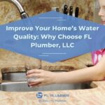 Child filling a glass of water from the tap, emphasizing the benefits of choosing FL Plumber, LLC for better water quality.