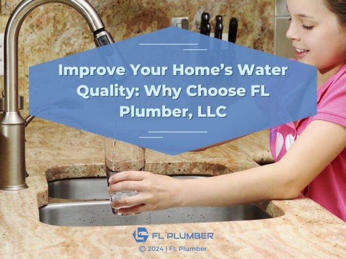 Child filling a glass of water from the tap, emphasizing the benefits of choosing FL Plumber, LLC for better water quality.