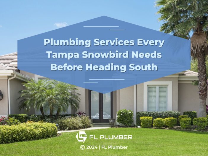 New home in Florida with healthy green grass- Plumbing Services Every Tampa Snowbird Needs Before Heading South.